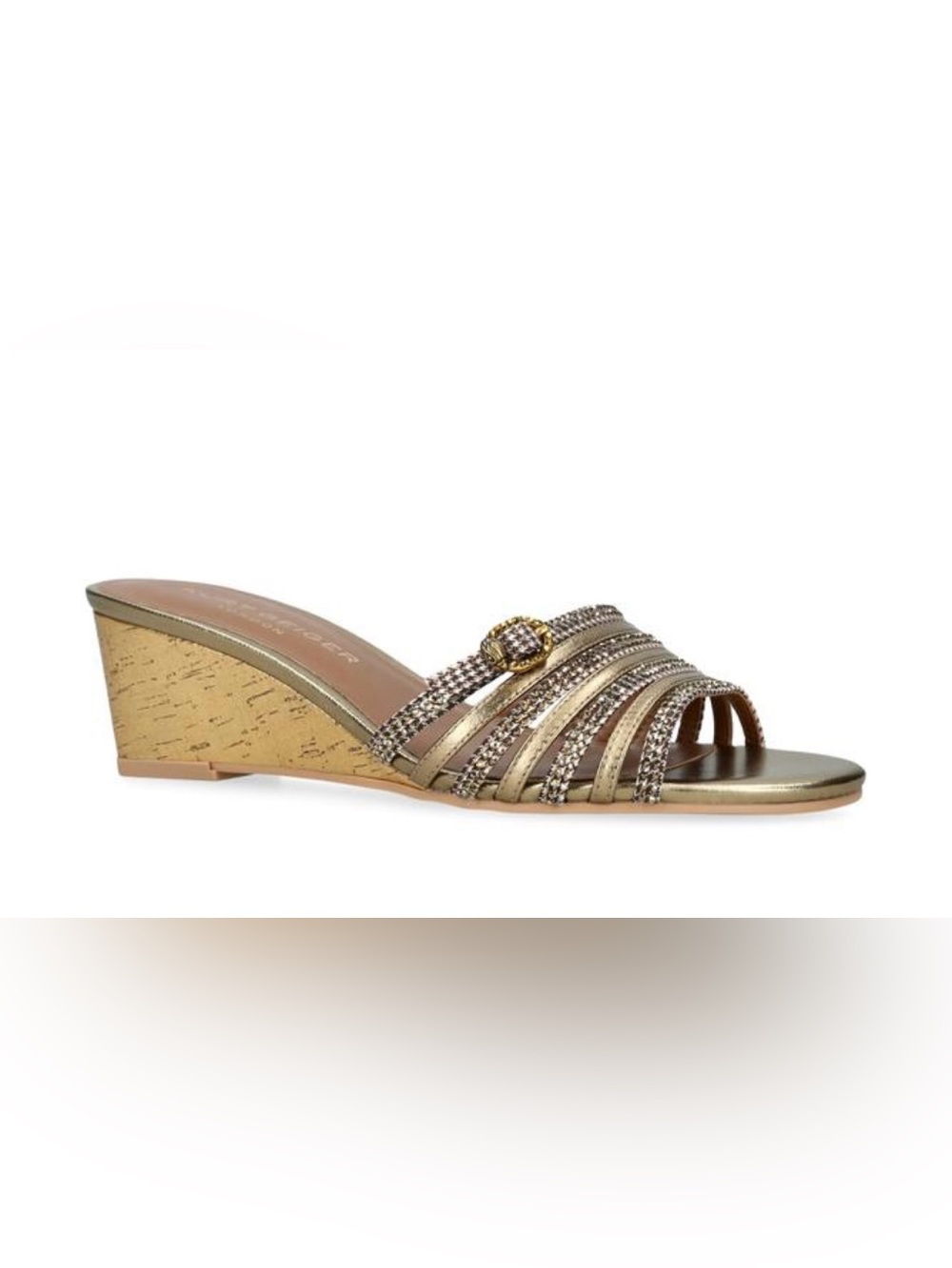 New Kurt Geiger Pierra Wedge Slide Sandal US 8.5/ EU 39